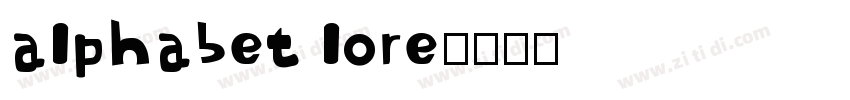 alphabet lore字体转换